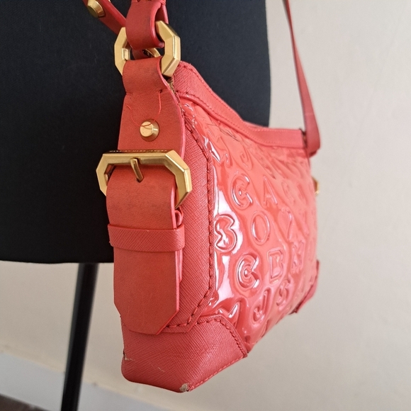 Marc by Marc Jacobs Red Alphabet Crossbody 100% Cow Leather Vintage - Picture 5 of 16